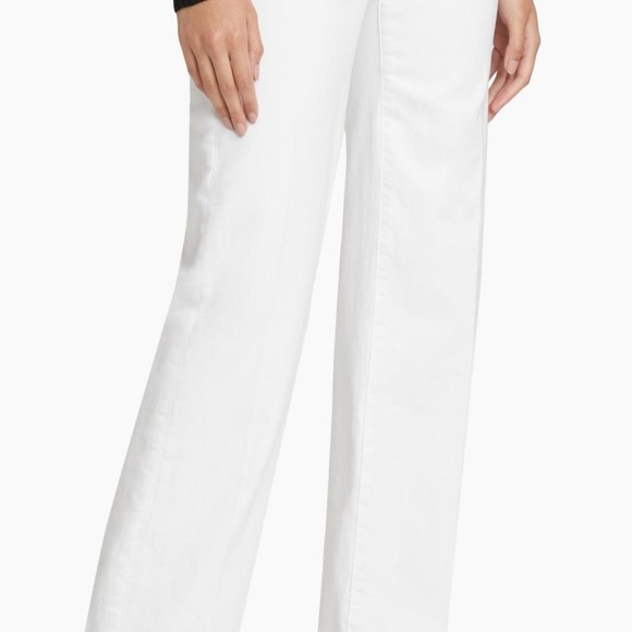 L’Agence Scottie Wide Leg High Rise Jean Blanc White NWOT SZ 27 MSRP $255 - Picture 4 of 7